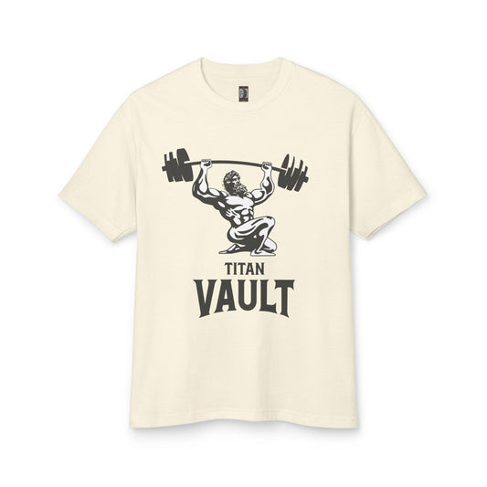 Titan Vault Heavyweight Tee – Strength Above All