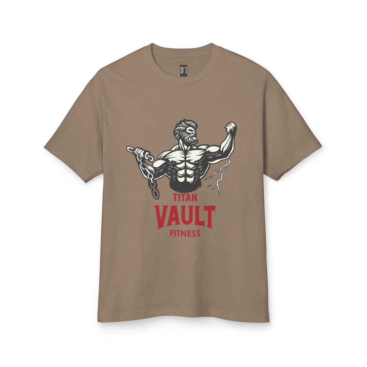 Titan Vault Fitness Unisex Heavyweight Tee - Gym Motivational Shirt